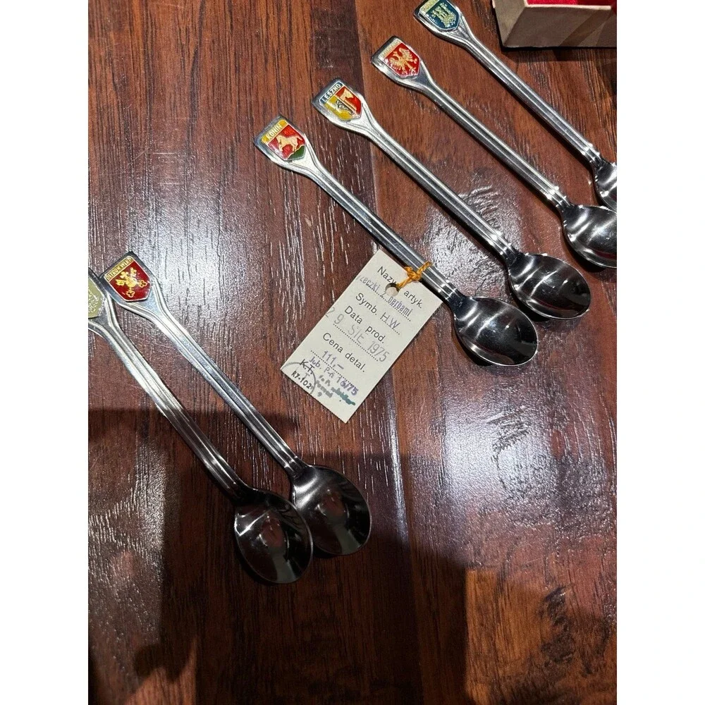 Vintage 1975 Poland City Souvenir Spoons *very rare*